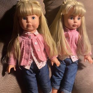 Pottery barn Gotz dolls bundle of 2